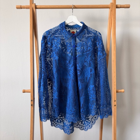 Farm Rio Lattice Blouse Set - Picture 1 of 10